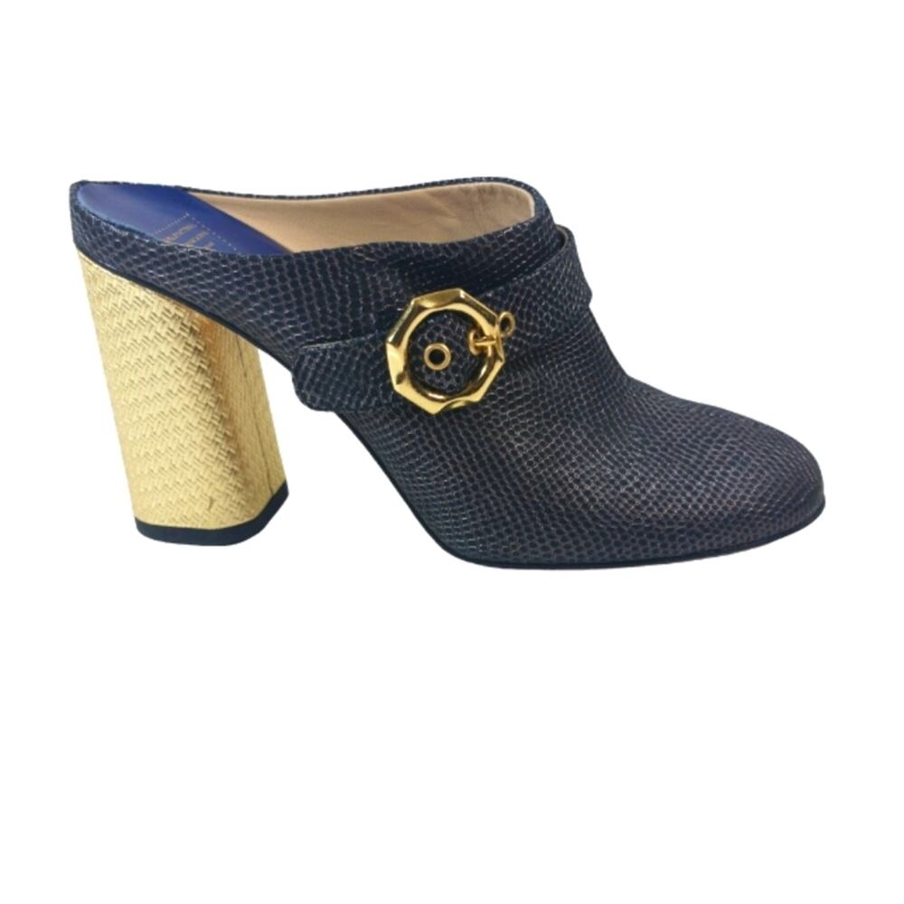 Valentina Rangoni Block Heel Mules EUC $325 size 7.5     FS2013